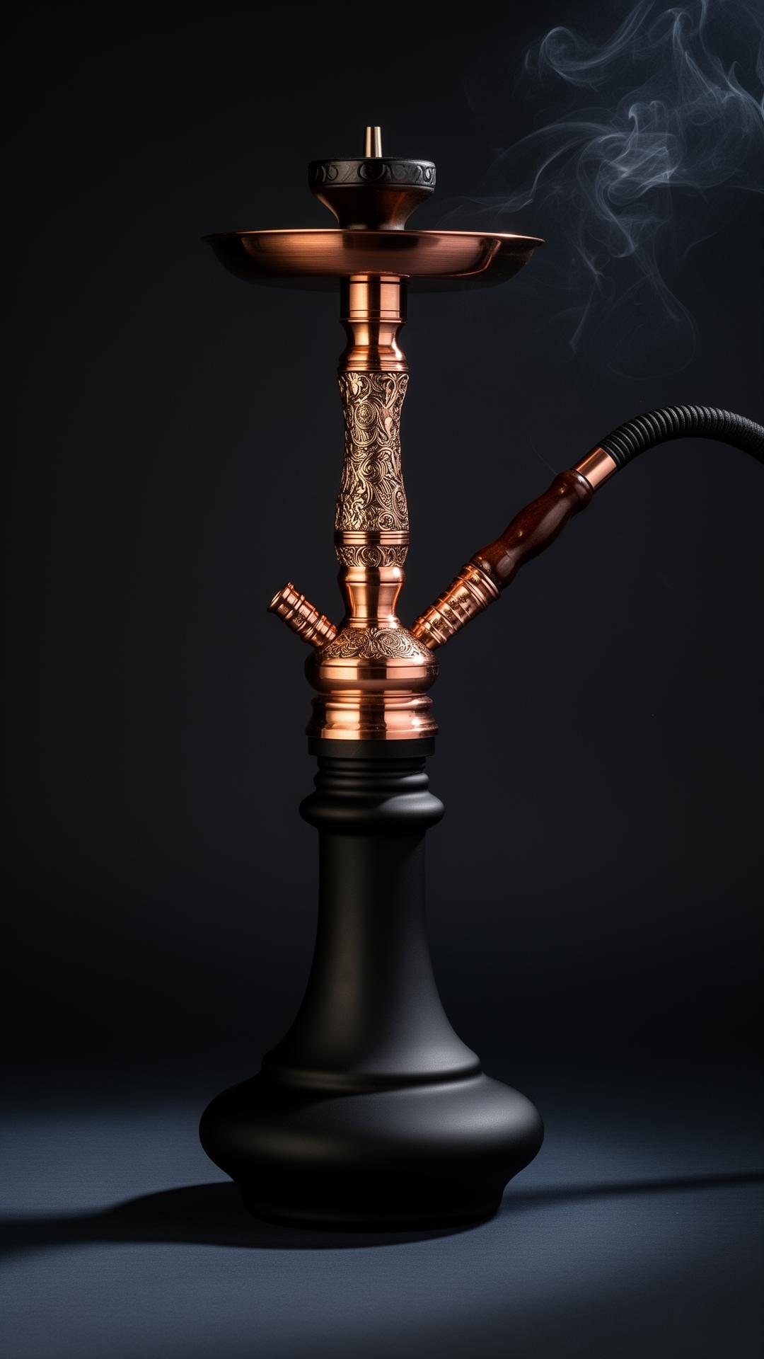 A finished hookah carrying the house standard